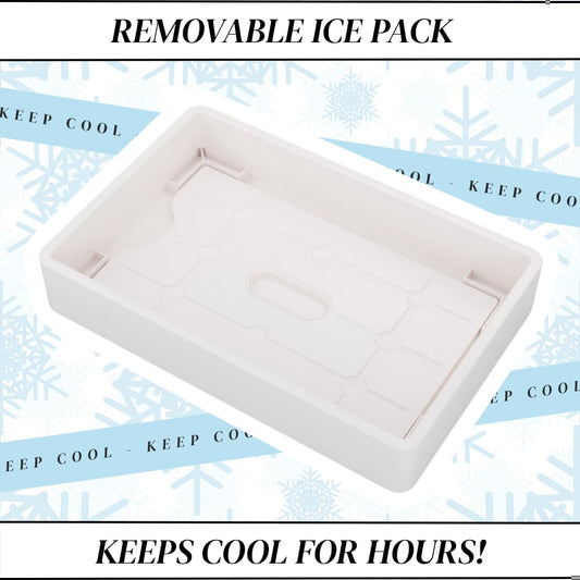 Charcoolerie glaçon amovible en place gardant les aliments frais plus longtemps