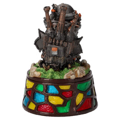 スタジオジブリ gros plan sur détails sculptés du château, qualité et finition