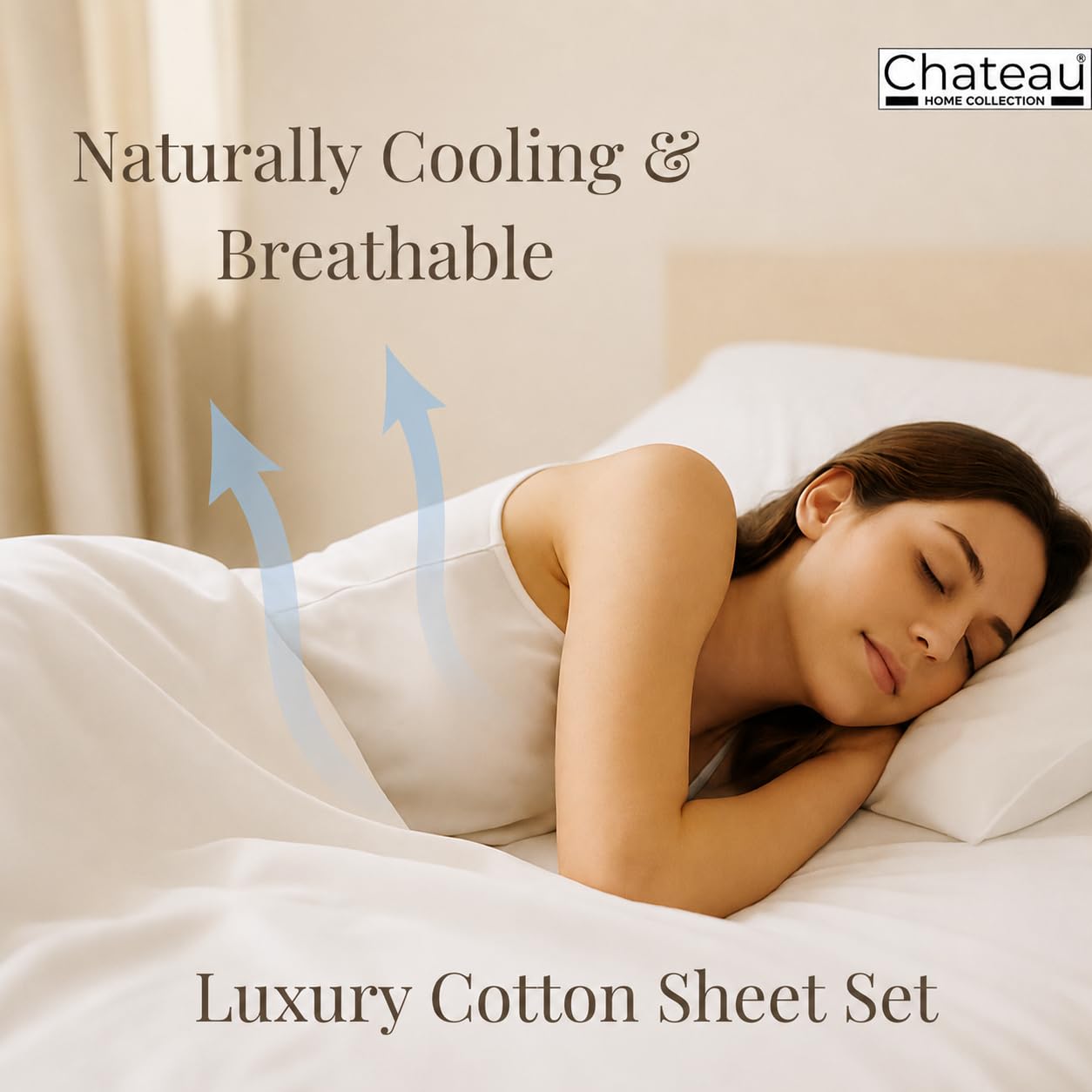 CHATEAU HOME COLLECTION coin du drap housse avec élastique 360° sécurisé