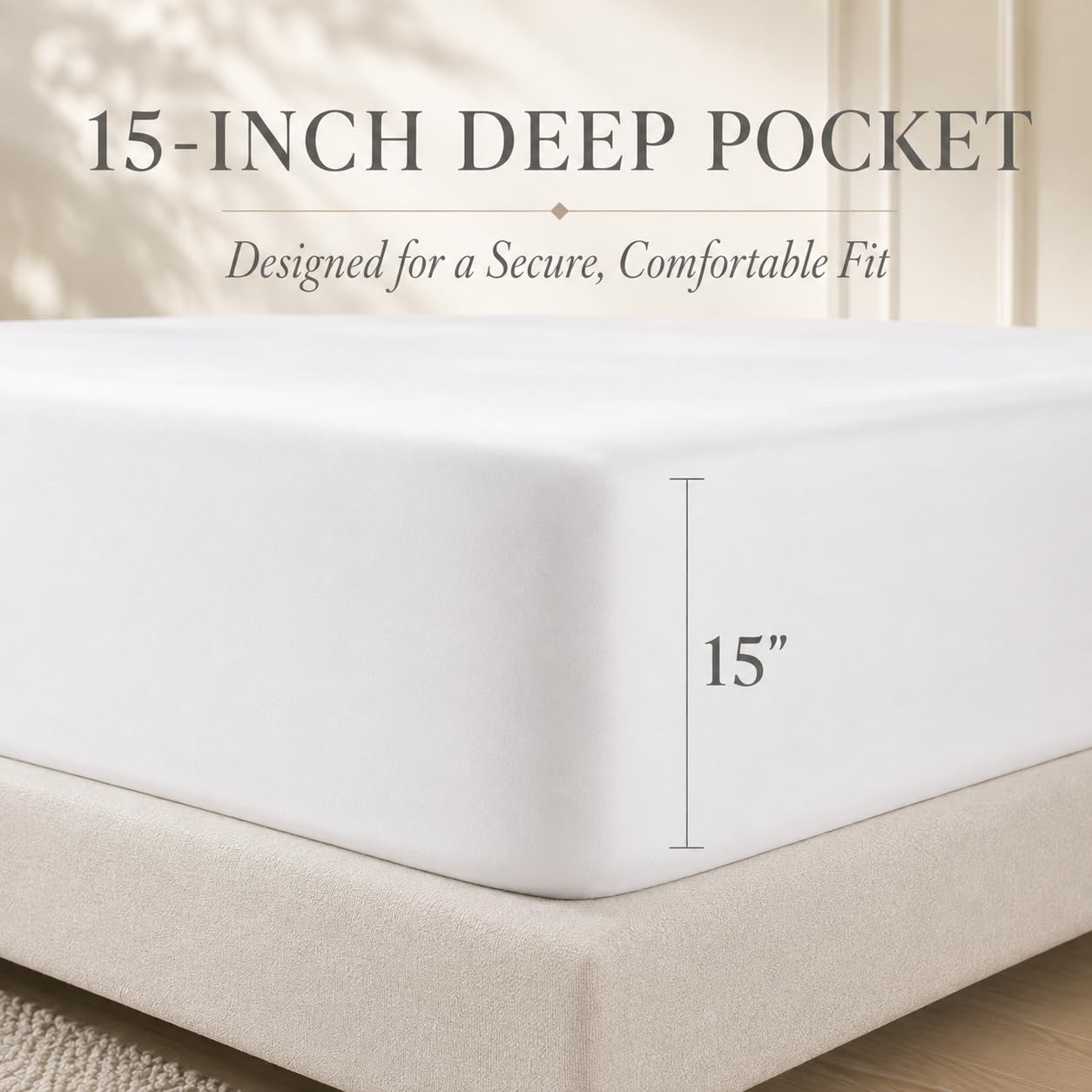 CHATEAU HOME COLLECTION texture coton égyptien, fibres longues résistantes