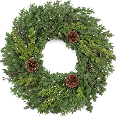 CHEAWRTZ couronne de Noël vue de face avec volume généreux, bel accueil
