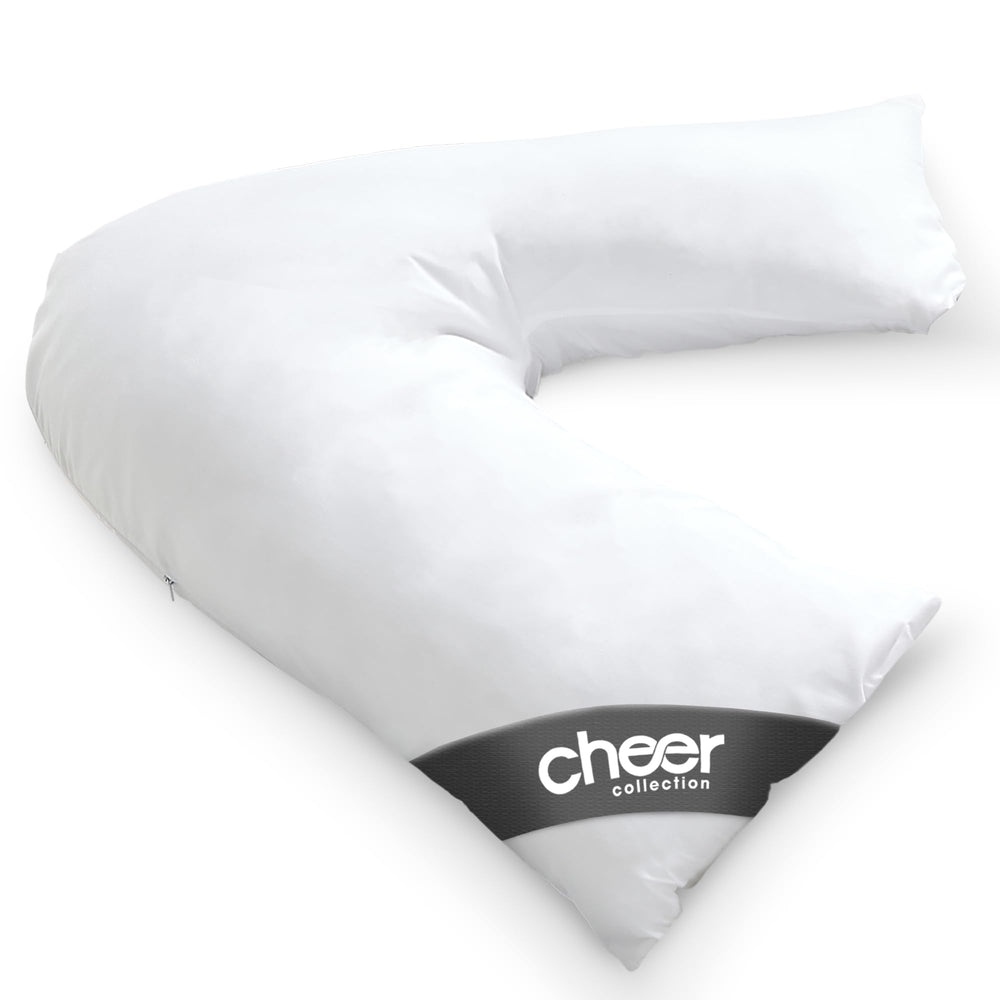 Cheer Collection vue avant de l'oreiller V offrant maintien corporel confortable
