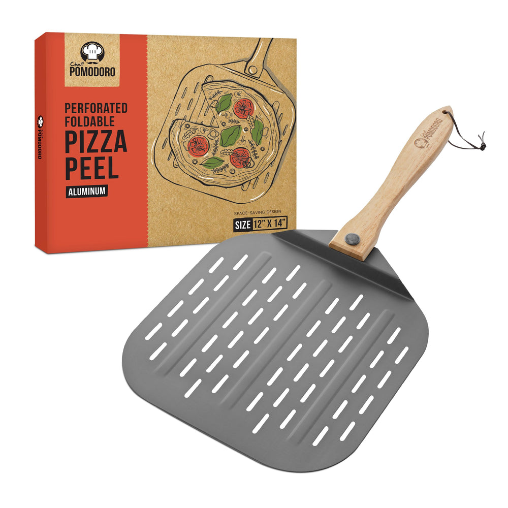 Chef Pomodoro pelle face avant en aluminium montrant sa grande surface utile
