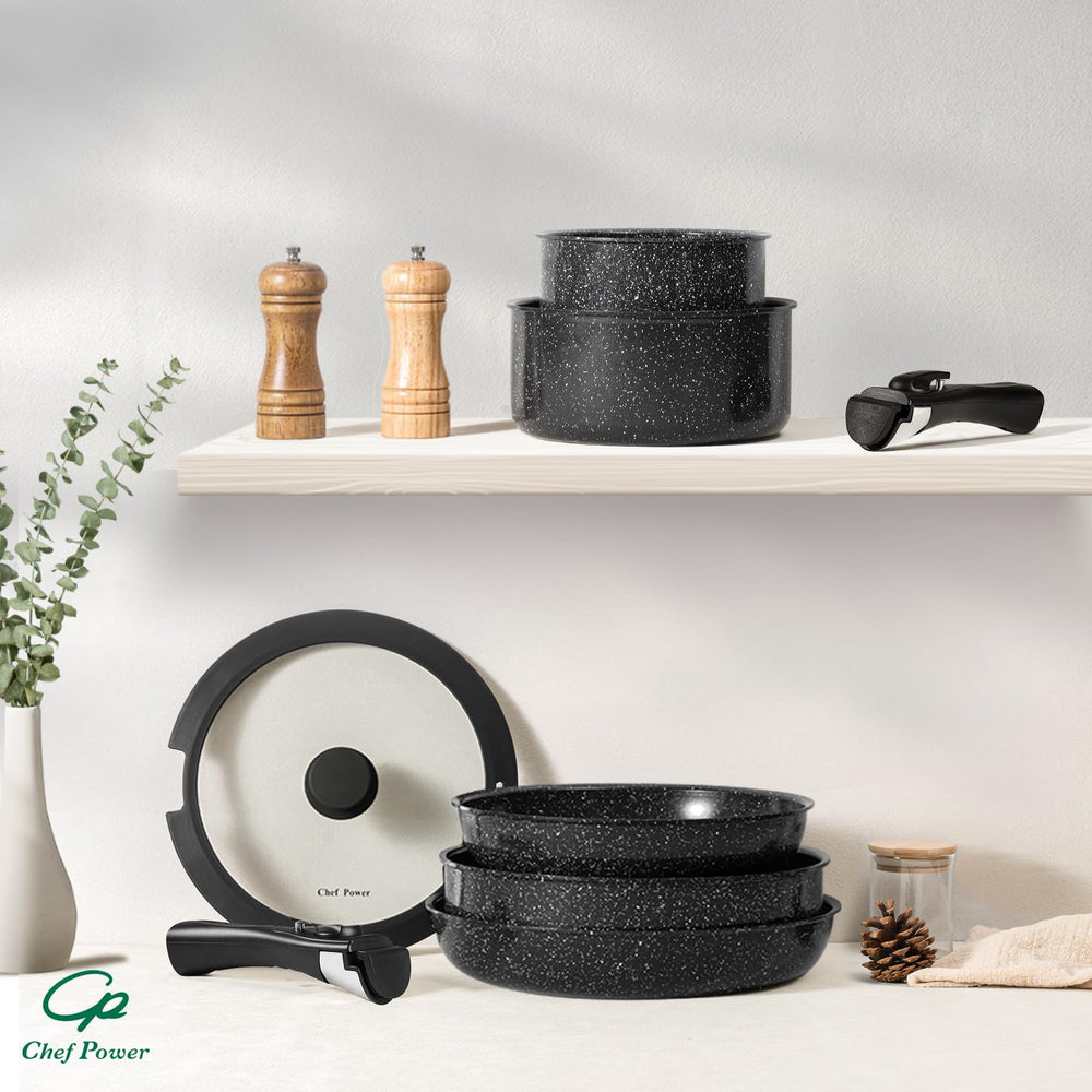 Chef Power comparaison d'échelle montrant tailles et capacités incluses
