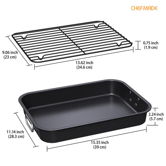 CHEFMADE grille détachable qui élève les aliments pour une cuisson uniforme