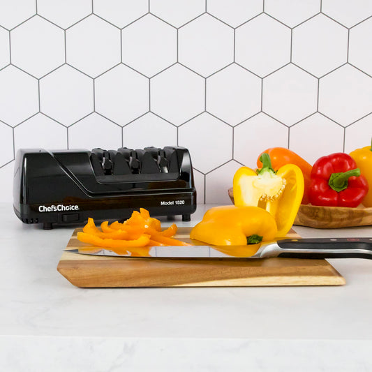 Chef's Choice panneau de commandes AngleSelect montrant options 15° et 20°
