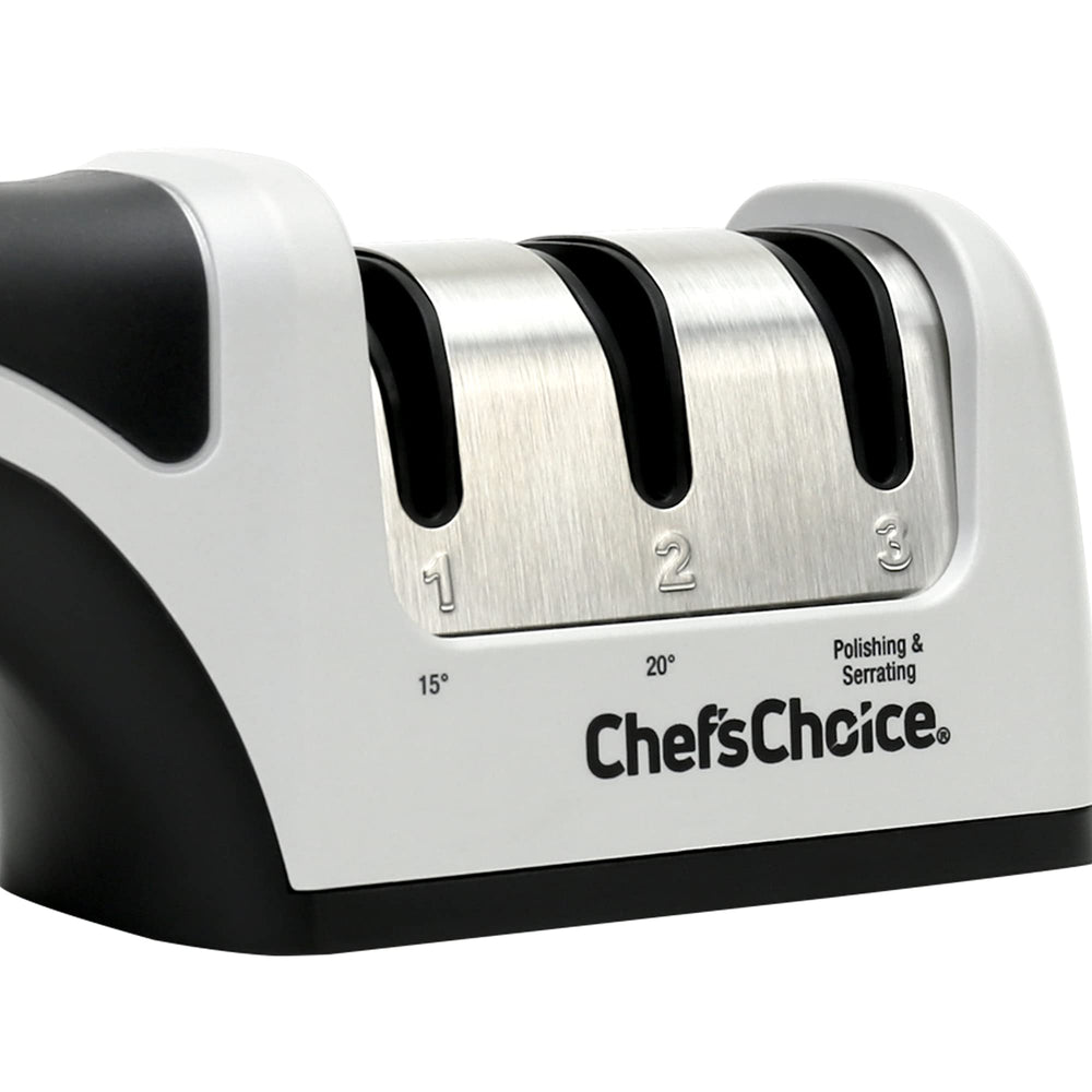 Chef'sChoice poignée Soft Touch offrant une prise sûre et confort pendant l'usage