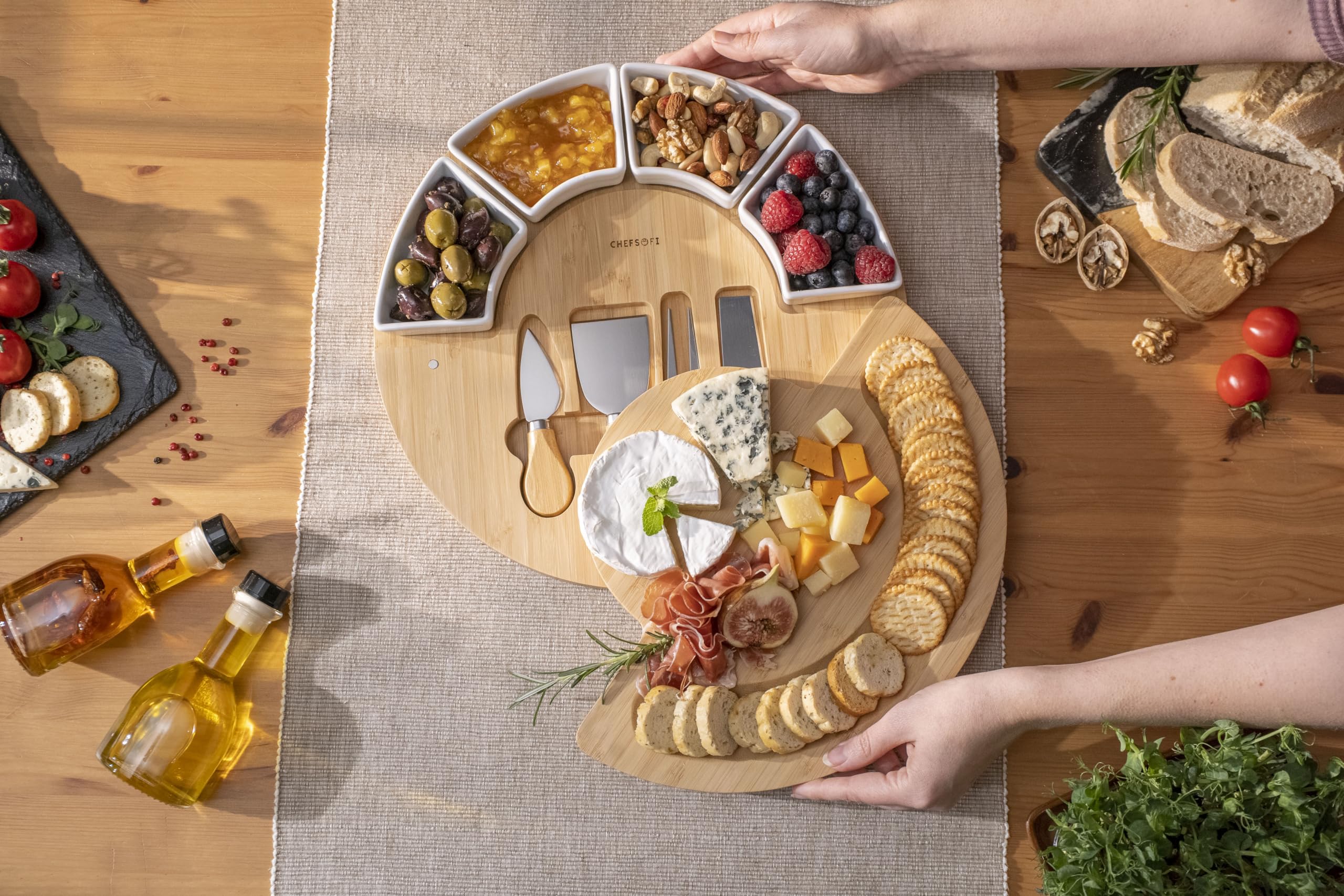 ChefSofi ensemble de couteaux en inox, coupe précise pour fromages