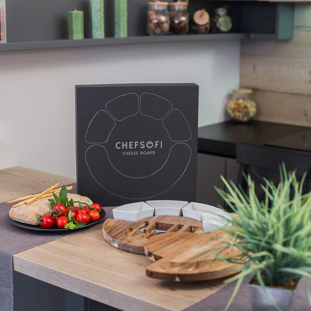 ChefSofi set complet avec 4 couteaux et 4 bols prêt à servir