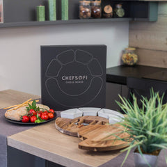 ChefSofi set complet avec 4 couteaux et 4 bols prêt à servir