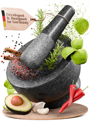 ChefSofi mortier vue avant stable pour broyage précis