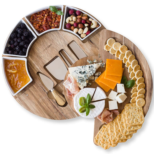 ChefSofi planche face avant en acacia, présentation élégante