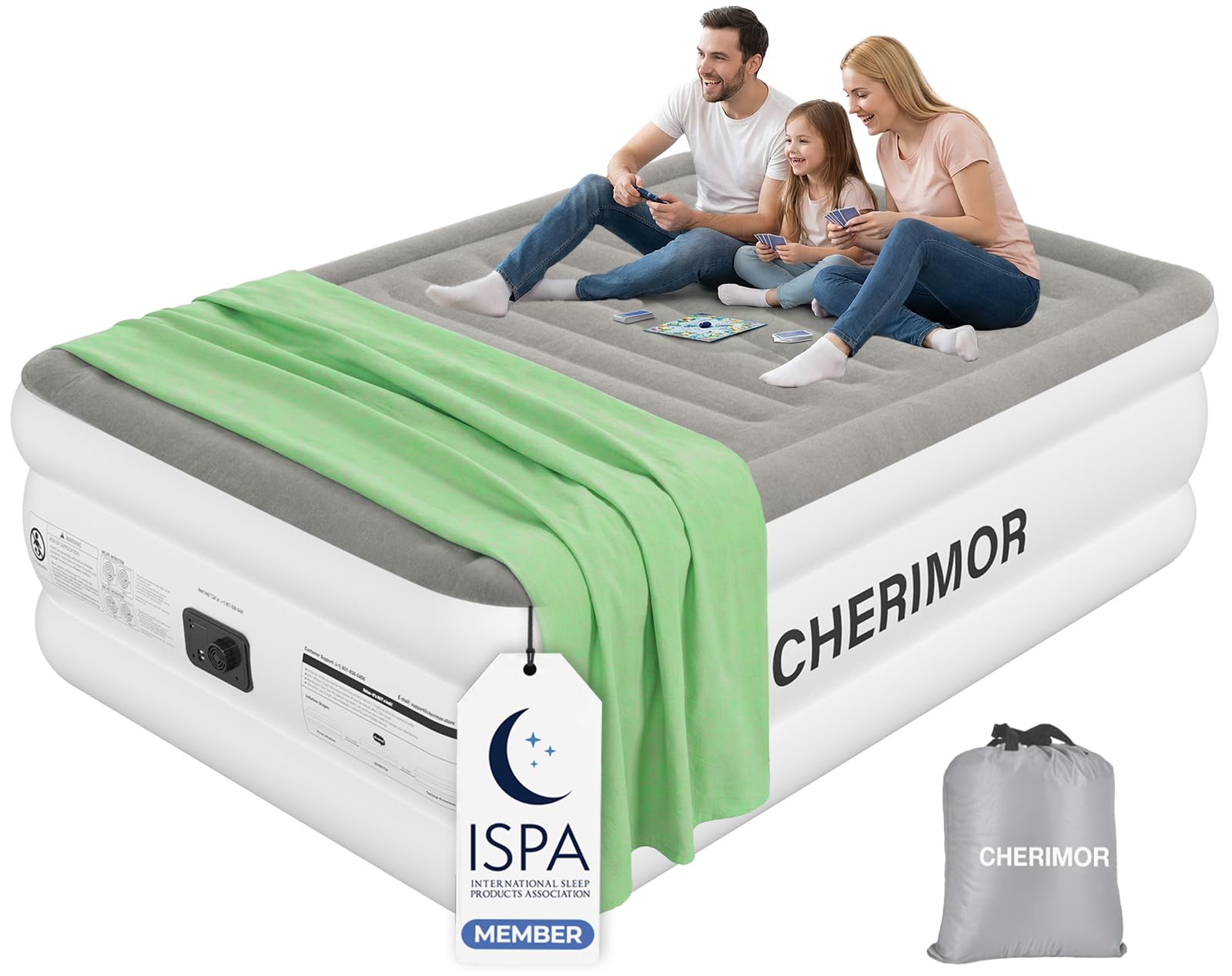 CHERIMOR matelas vue avant montrant surface plane et maintien