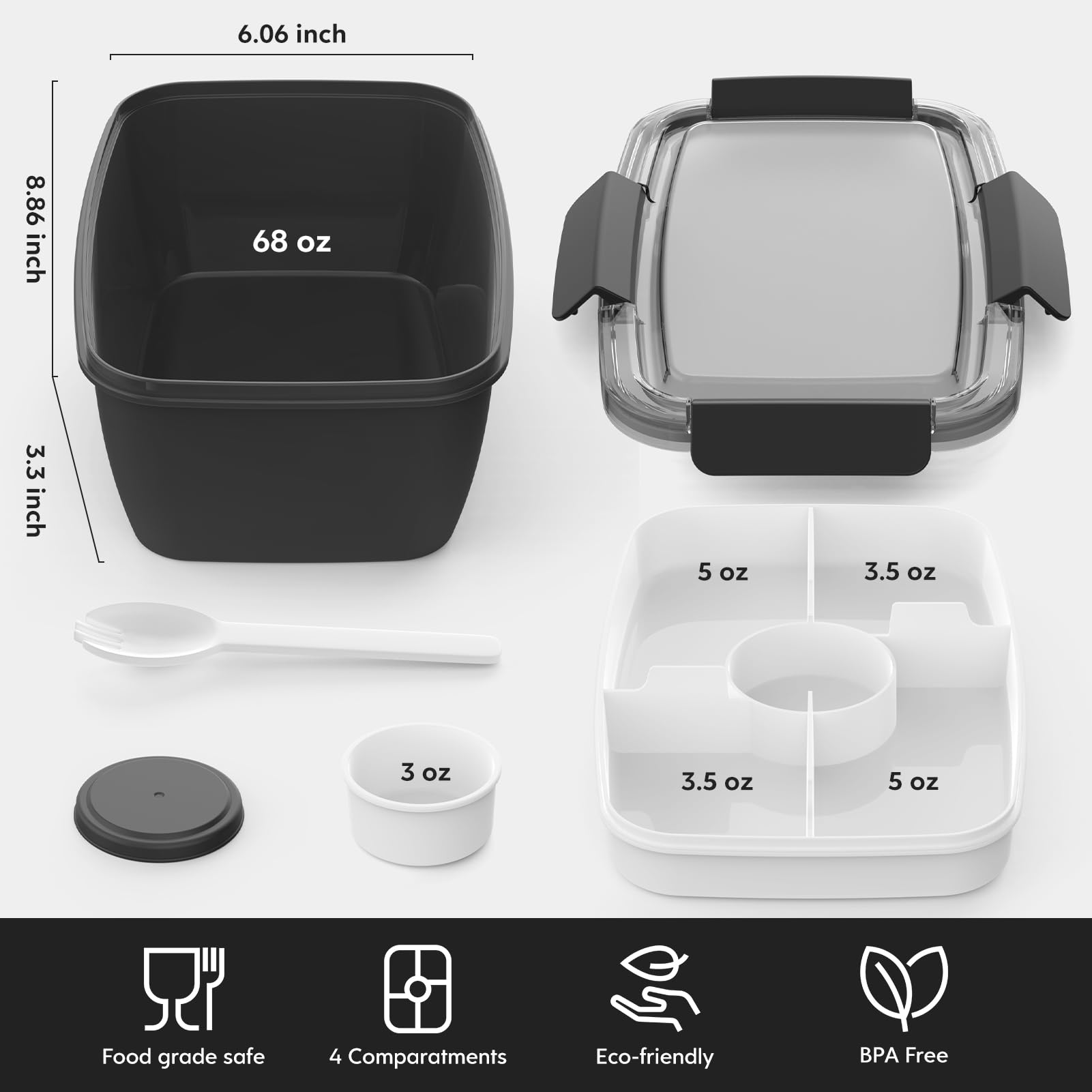 Cherrysea comparaison taille pour visualiser capacité 68oz et portions