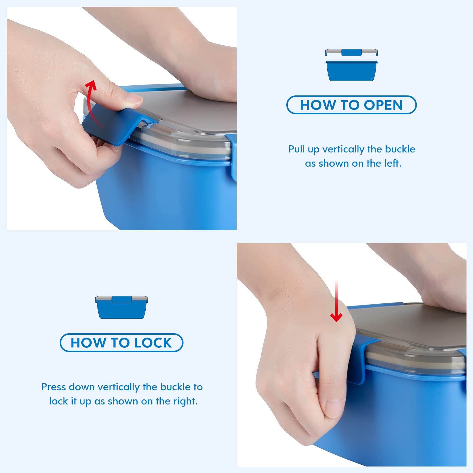 Cherrysea pot pour sauce détachable illustrant transport sans fuite des vinaigrettes