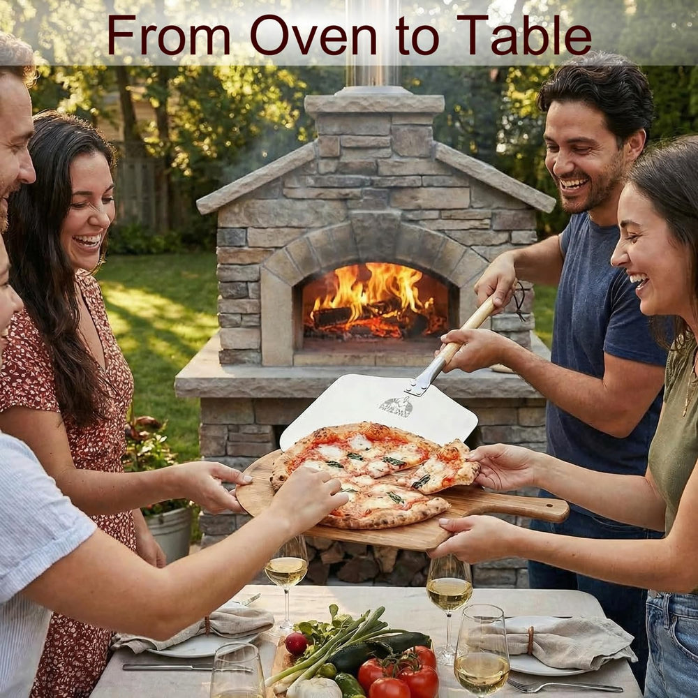 Chicago Brick Oven bord effilé facilitant le glissement sous la pâte sans déchirure