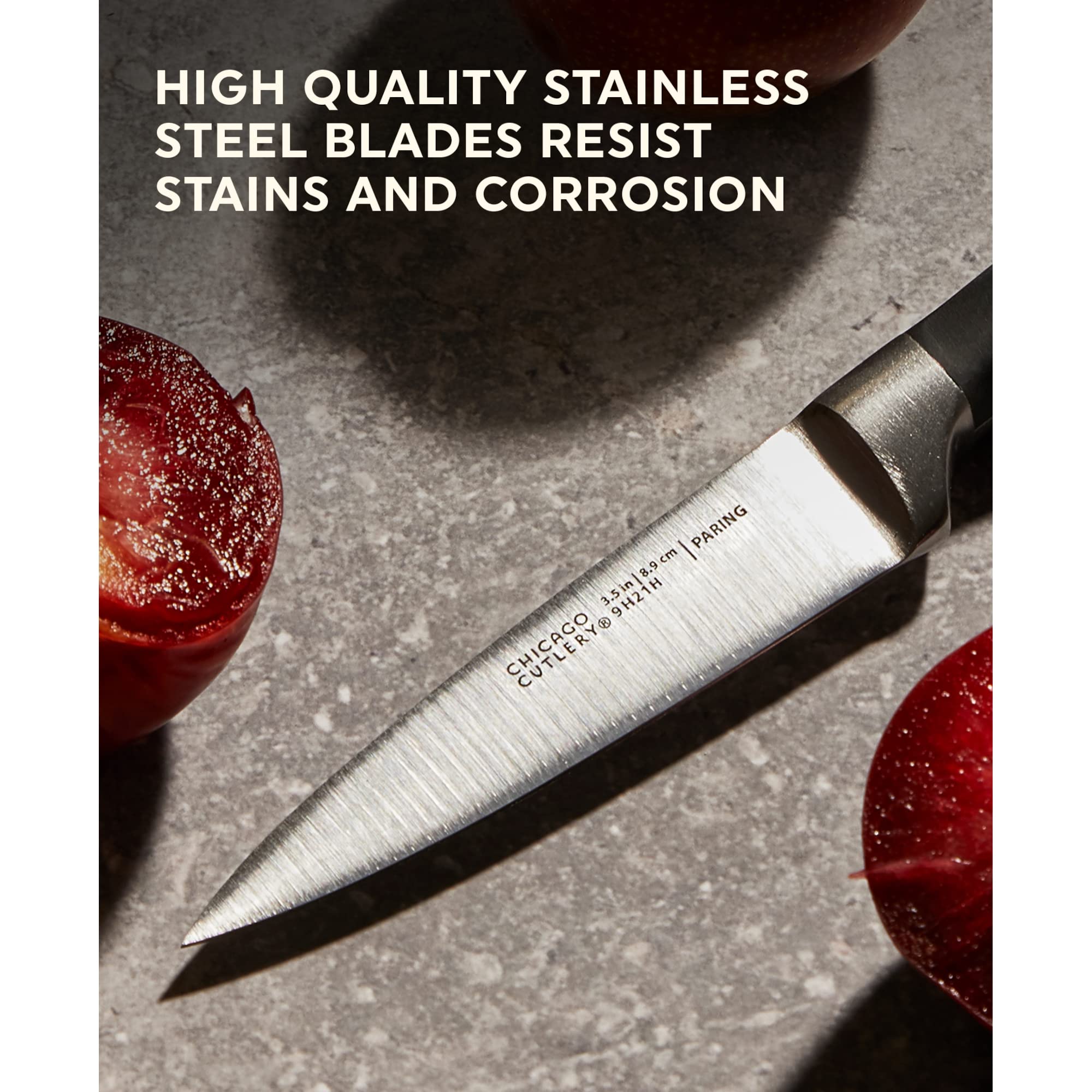 Chicago Cutlery Insignia comparaison tailles couteaux pour choix adapté en cuisine