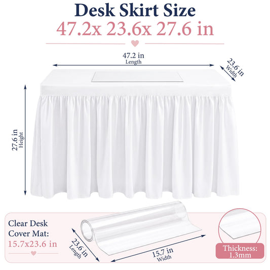 Chicplaid tapis protecteur transparent sur plateau pour écriture propre