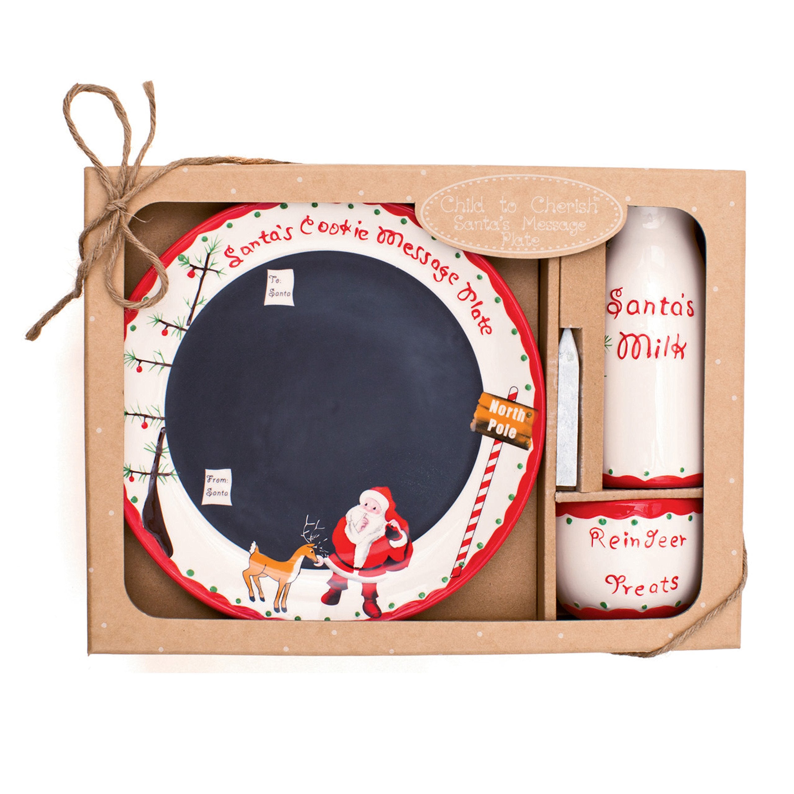 Child to Cherish assiette Père Noël gros plan montrant design attrayant