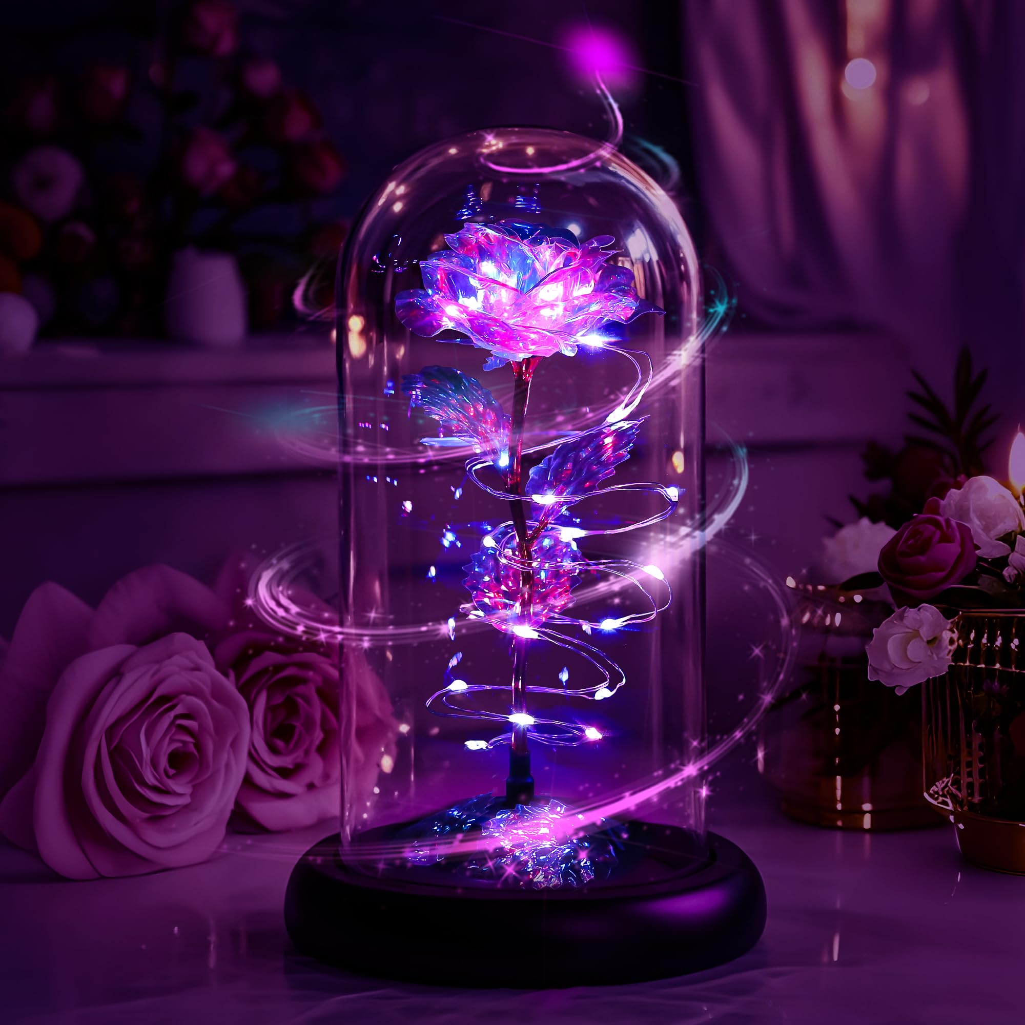 Childom coffret cadeau ouvert avec la rose prêt à offrir