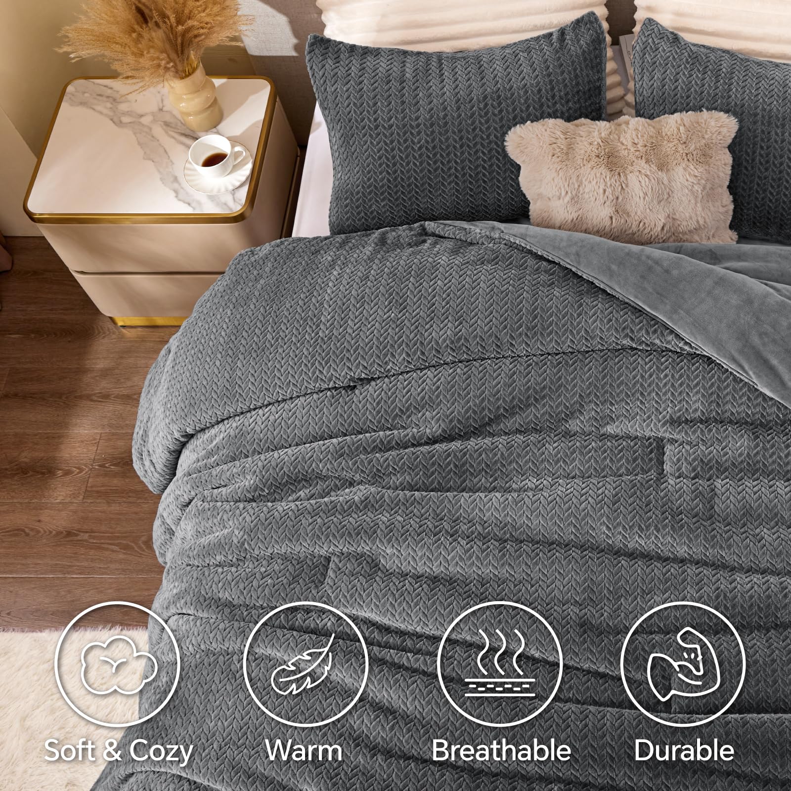 ChiXpace face velours montrant la texture souple pour un toucher confortable