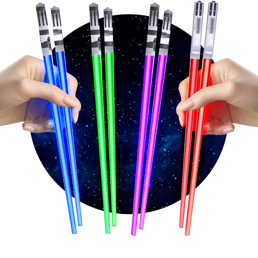 ChopSabers emballage avant montrant 4 paires et couleur pour cadeau