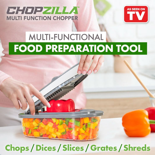 CHOPZILLA vue de dessus avec lames interchangeables pour polyvalence