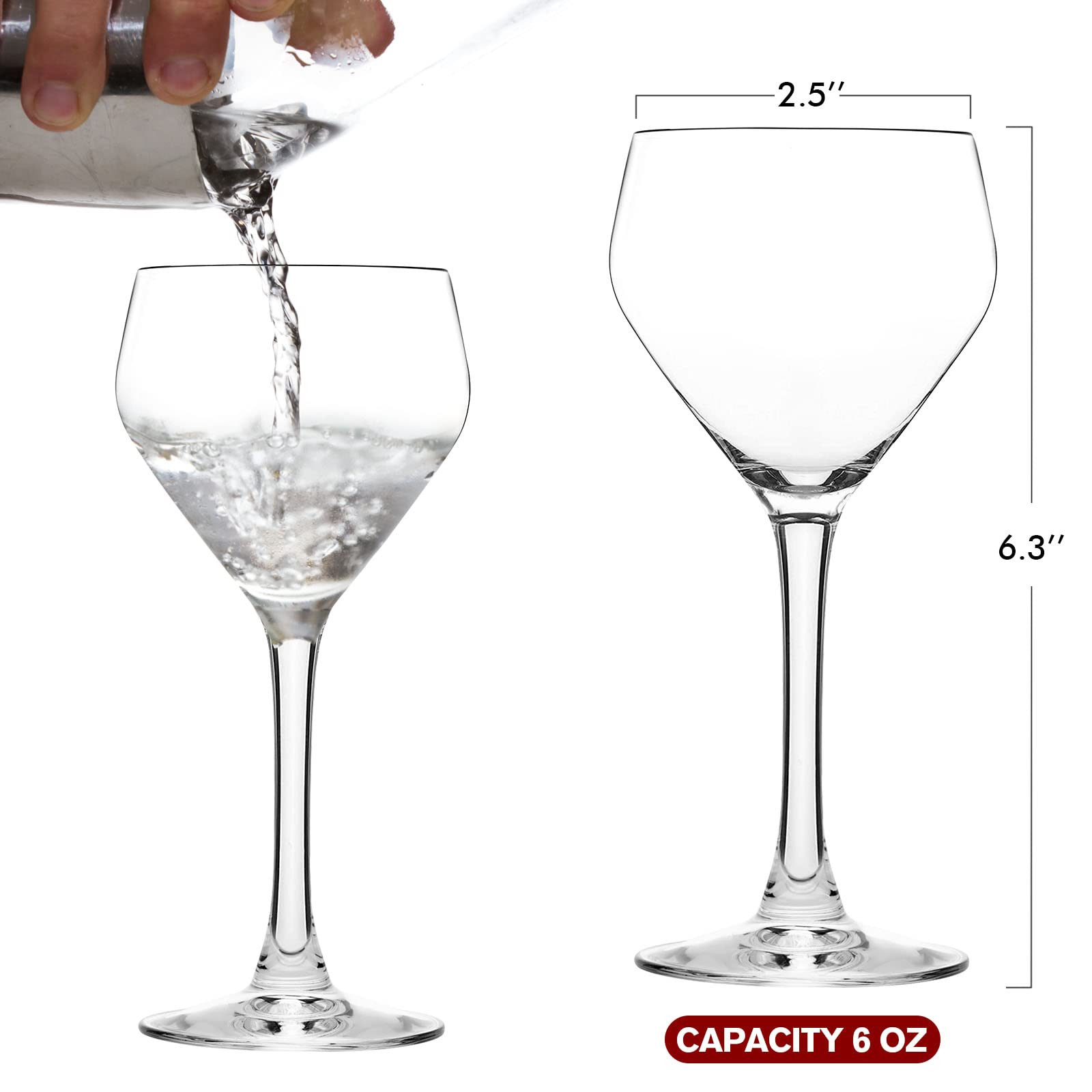 Chouggo verre rempli d'un martini illustrant présentation raffinée