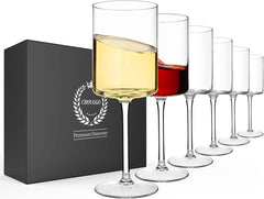 Chouggo verres à vin face montrant design carré et élégance