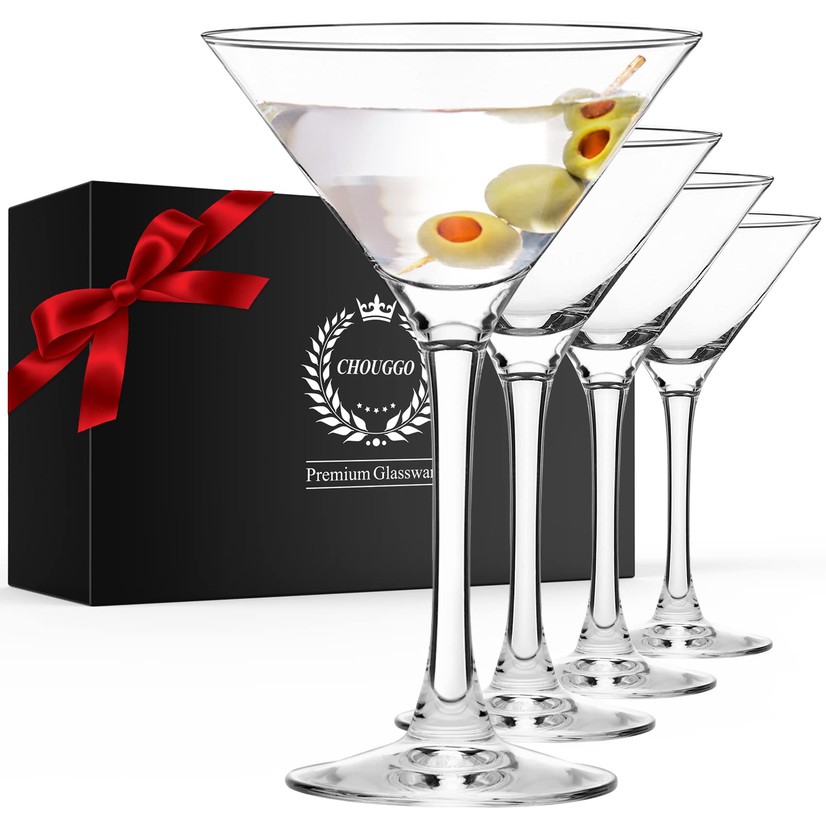Chouggo verre martini face montrant design élégant et brillance