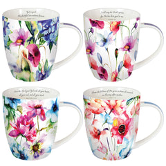 Christian Art Gifts coffret quatre mugs face, beau cadeau pratique