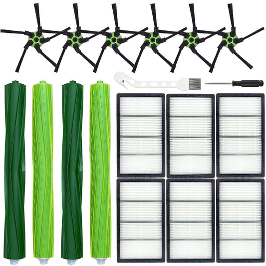 Chrostion emballage avant montrant le kit complet pour remplacer pièces Roomba