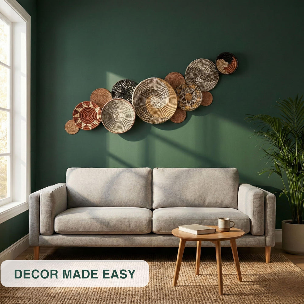 ChumDecor différents diamètres côte à côte facilitant composition murale