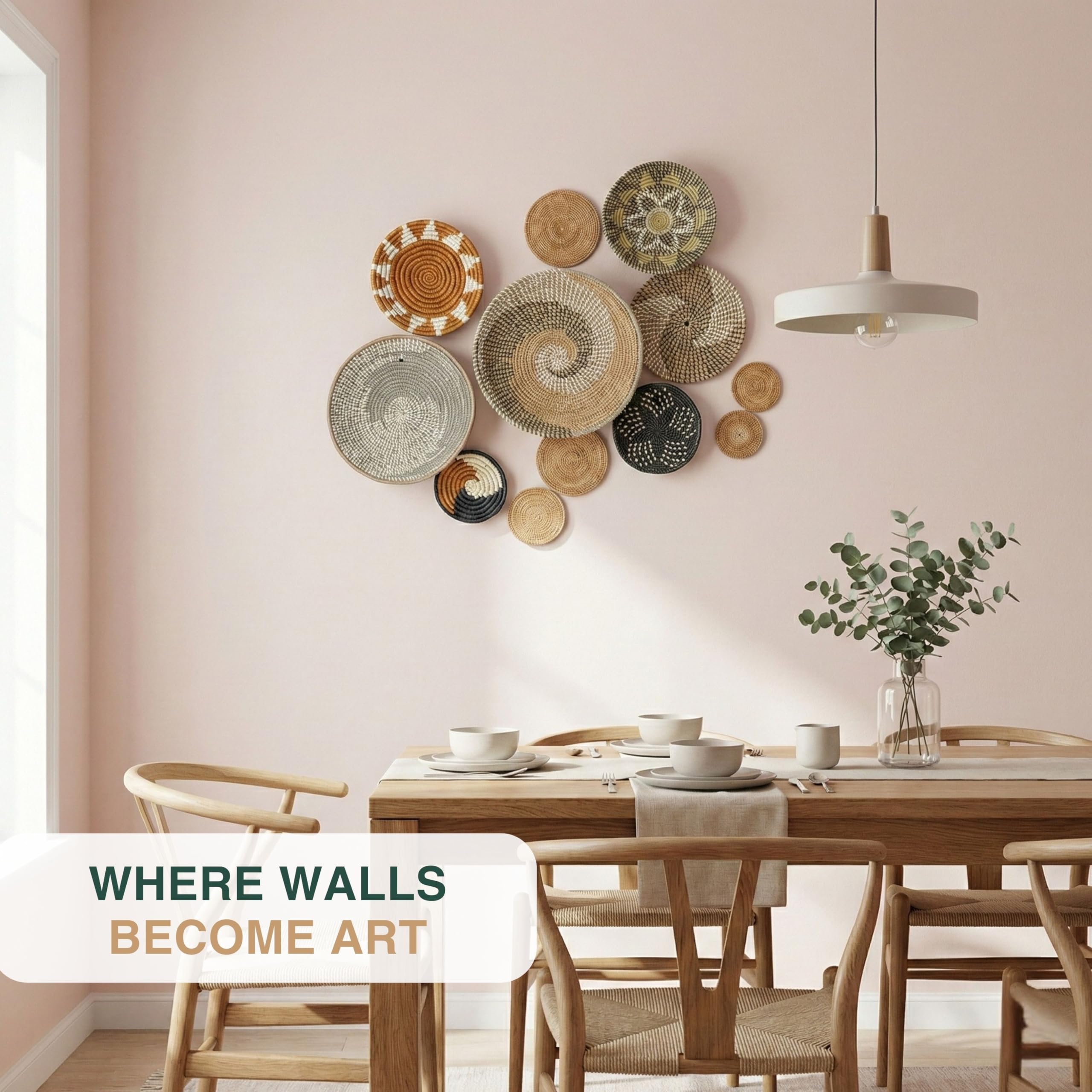 ChumDecor panier utilisé comme dessous-de-plat décoratif polyvalent