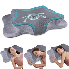 CHxxy oreiller cervical face avant montrant contour ergonomique et confort