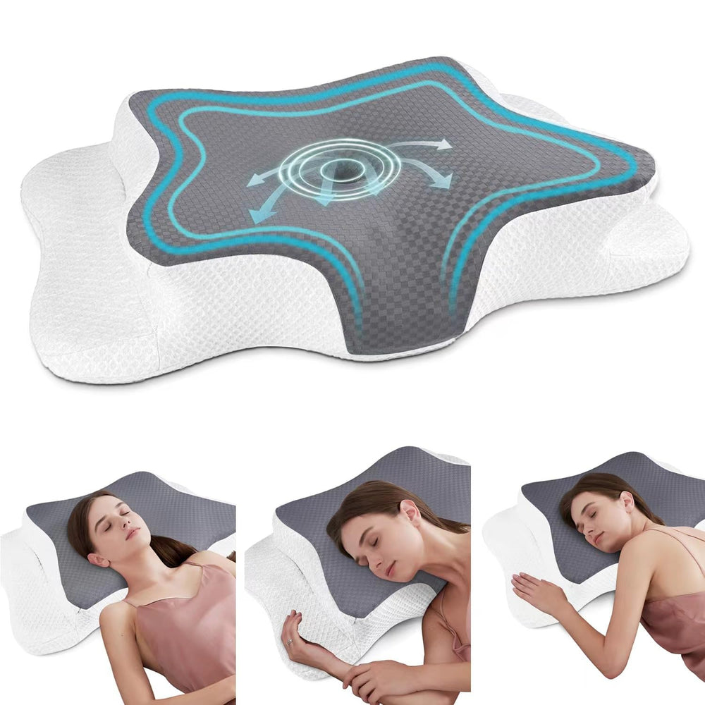 CHxxy oreiller face avant montrant forme concave et soutien ergonomique