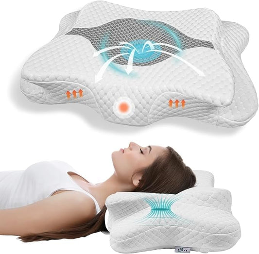 CHxxy oreiller face avant montrant forme ergonomique et confort amélioré