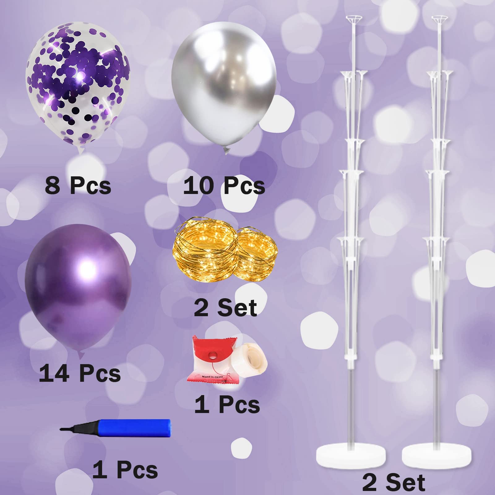 Cicicooie gros plan ballons métallisés montrant finition brillante