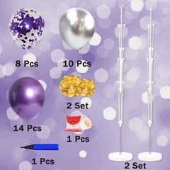 Cicicooie gros plan ballons métallisés montrant finition brillante