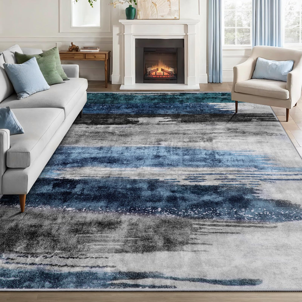 Ciicool tapis 5x7 face avant apportant style contemporain