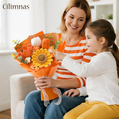 Cilimnas gros plan sur fleurs crochetées, texture douce et durable