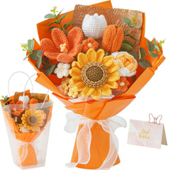 Cilimnas bouquet orange face, couleurs vives et charme artisanal
