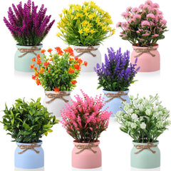 Cindeer pot avant montrant une grande fleur artificielle et finition décorative pour accueil visuel