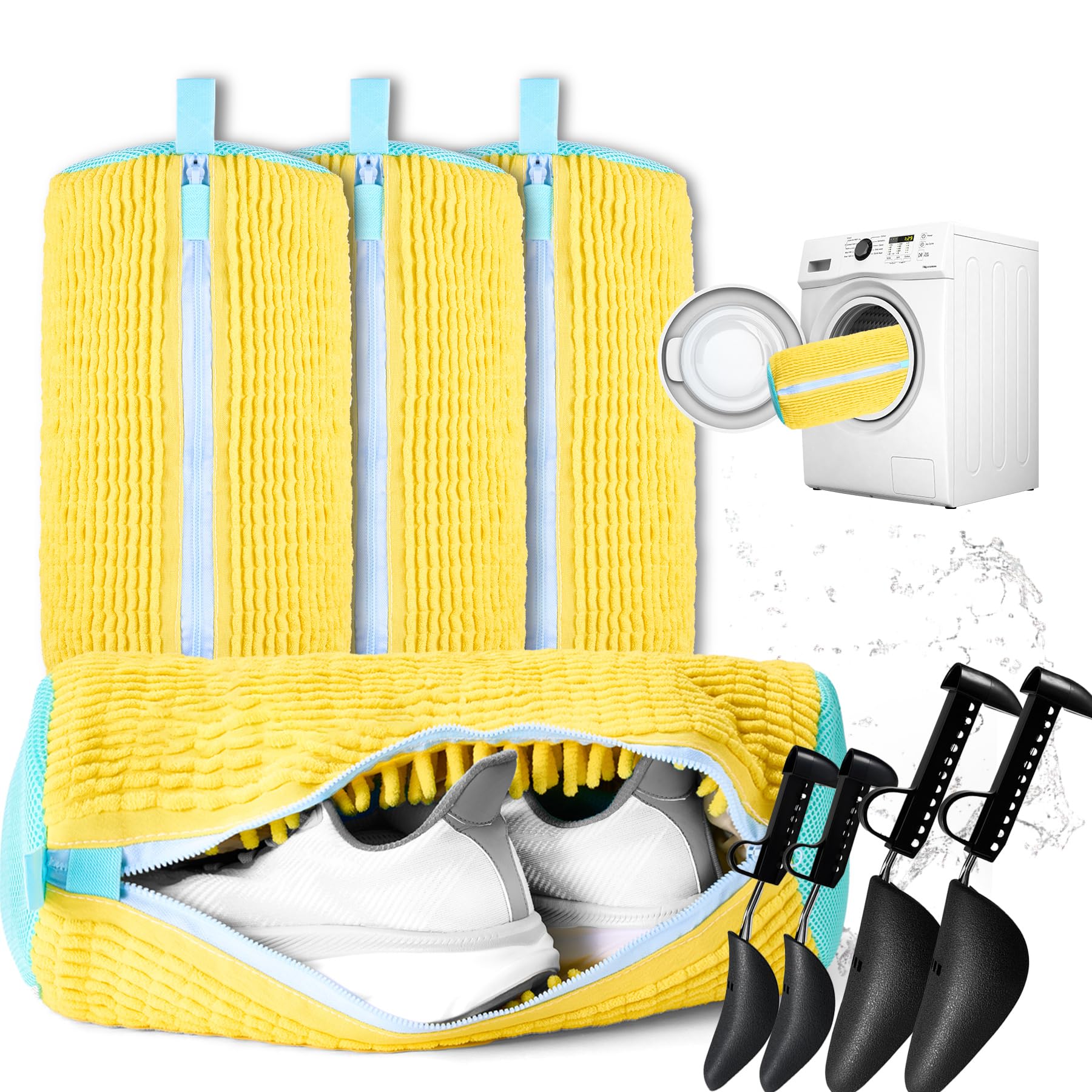 CinGiiCo sac de lavage face avant protège la chaussure et la machine