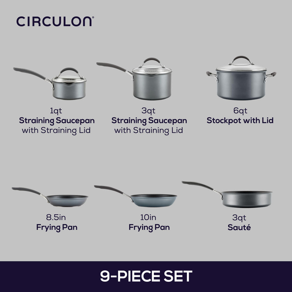 Circulon poignée ergonomique en acier et silicone pour prise sûre
