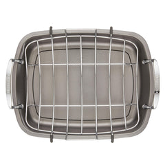 Circulon grille en U surélevée montrant circulation d'air et dégraissage