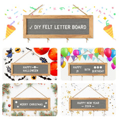CJIAWYS gros plan feutre montrant rainures solides pour lettres