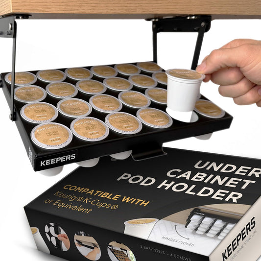 COFFEEKEEPERS vue avant du porte-dosettes robuste optimisant l'espace