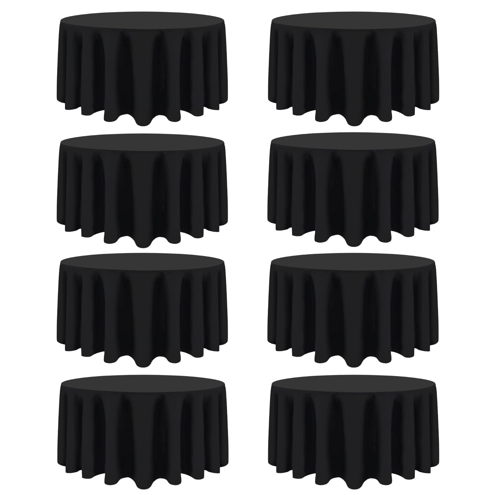 CKIKU nappe ronde pack avant montrant le lot économique et protection table
