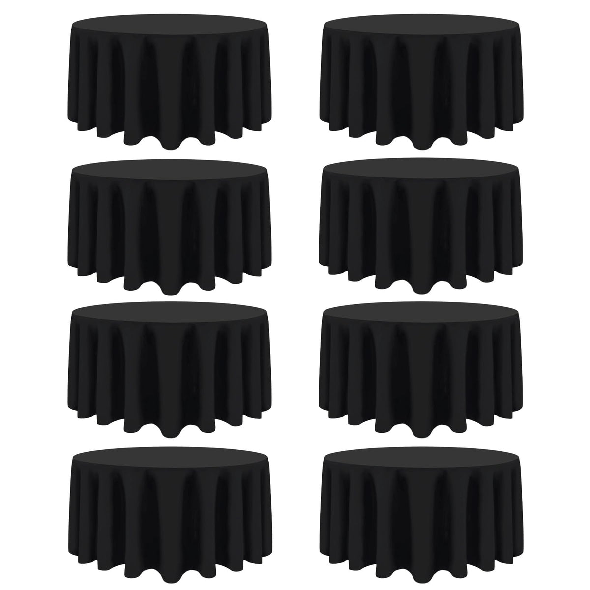 CKIKU nappe ronde pack avant montrant le lot économique et protection table